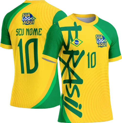 Arte vetor camisa Brasil concept Copa do Mundo