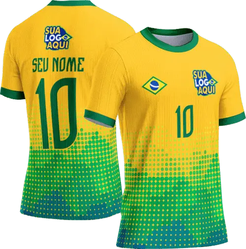 Arte vetor camisa Brasil concept Copa do Mundo 049