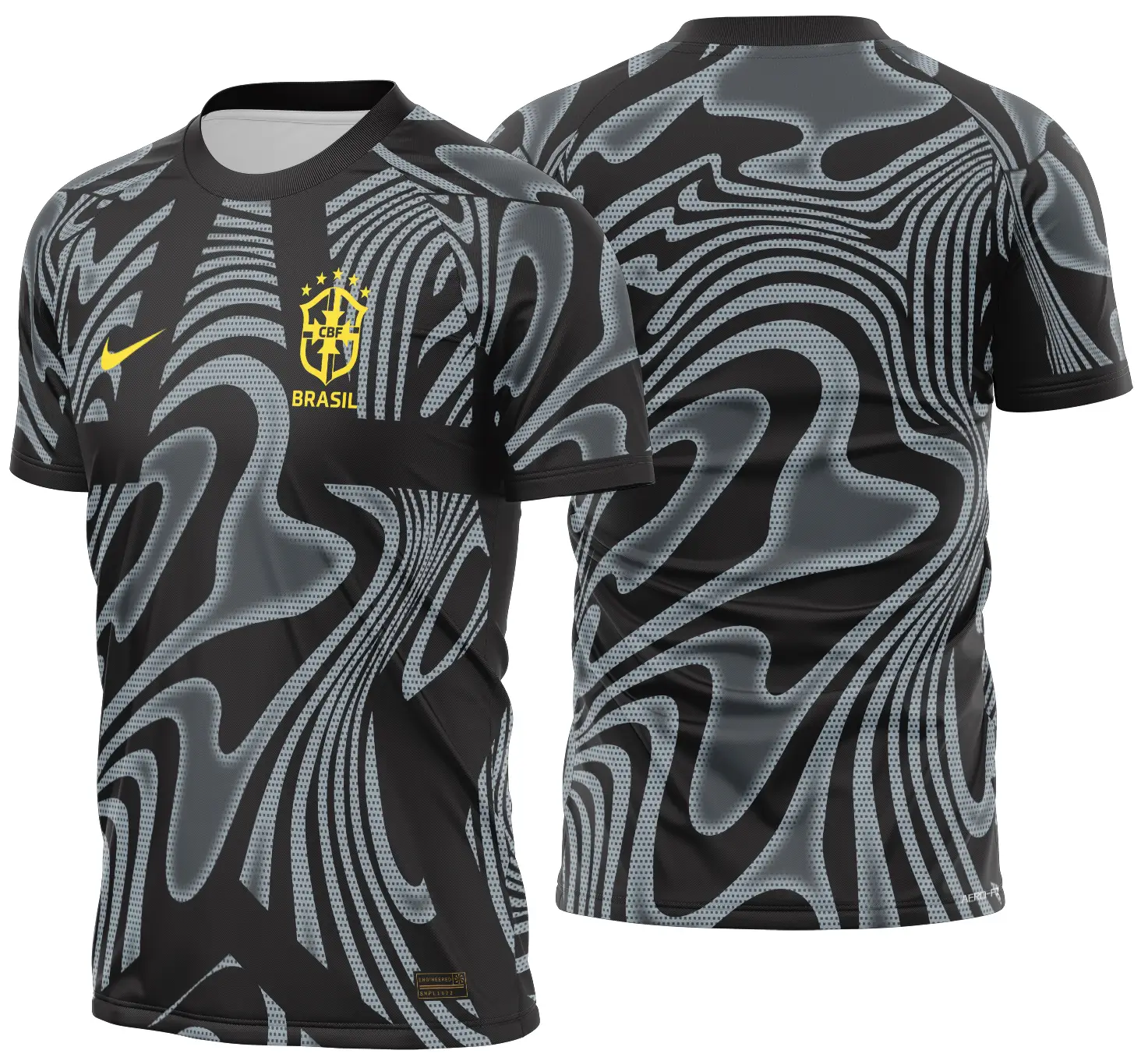 Arte Vetor Camisa Brasil Goleiro I 2026