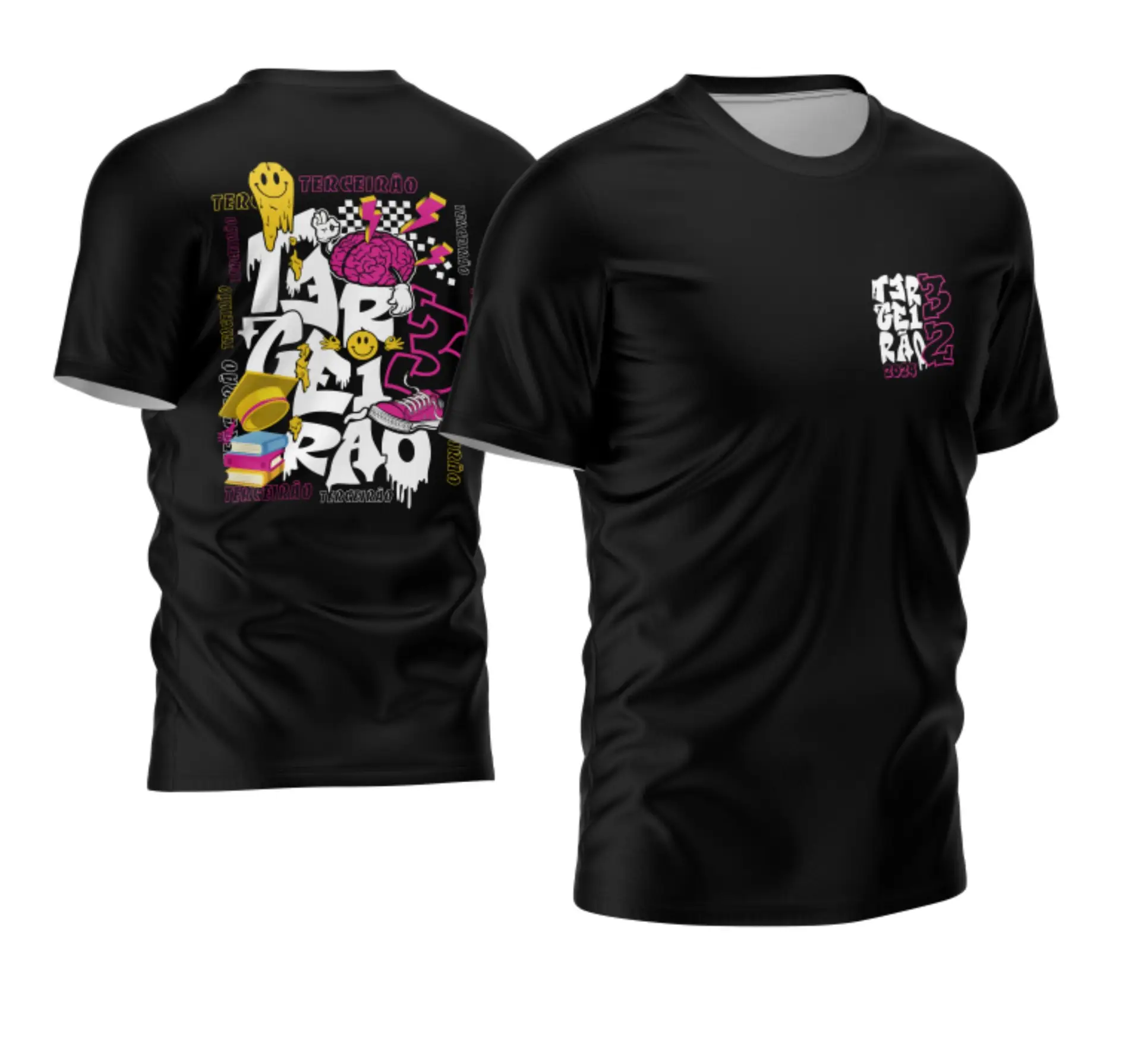 Arte Vetor Camisa Terceirao Chapeu e Livros Mod-20