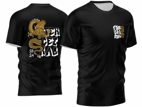 Arte Vetor Camisa Terceirao Dragao Chines Mod-151