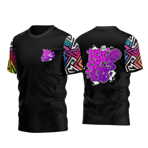 Arte Vetor Camisa Terceirao Graffit Spray Cerebro Mod-24