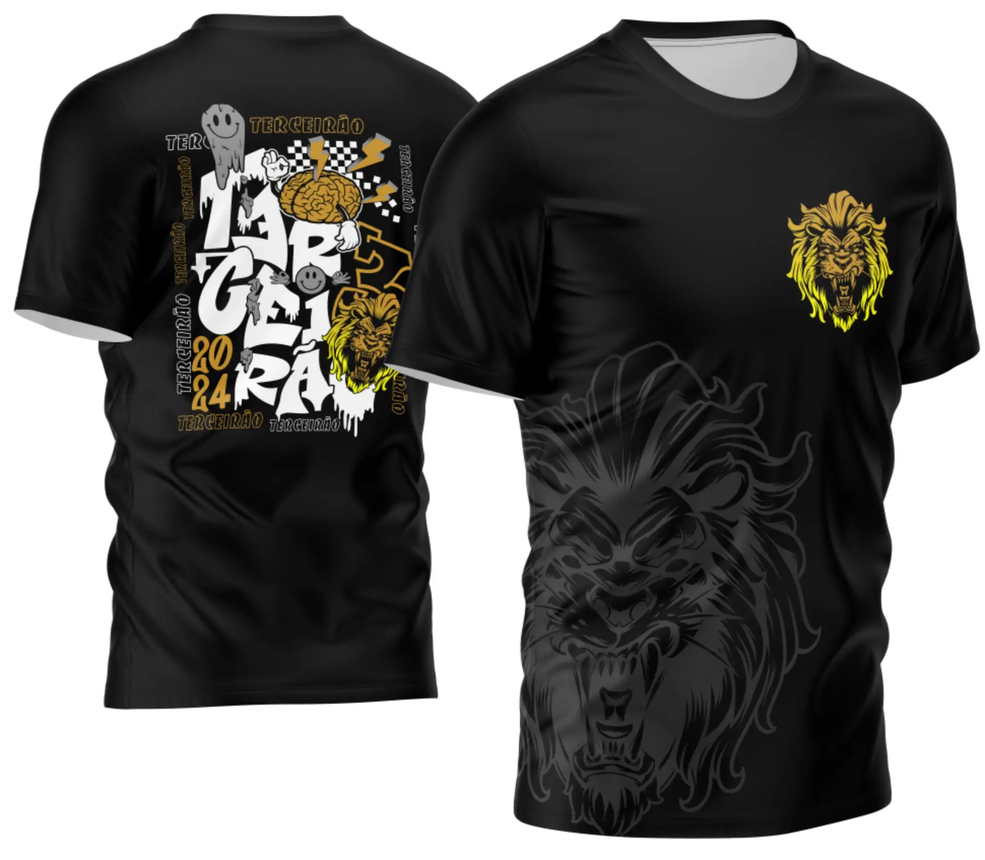Arte Vetor Camisa Terceirao Leão Mod-129