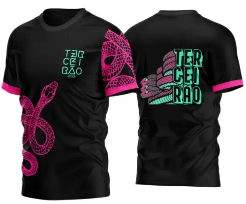 Arte Vetor Camisa Tereirao Cobra Trio Mod-142