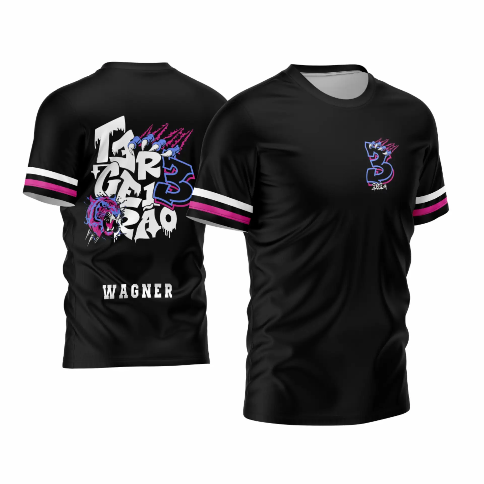 Arte Vetor Camisa terceirao Tigre Mod-109