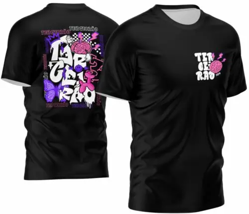 Arte Vetor Camisa terceirao borboleta Mod-118