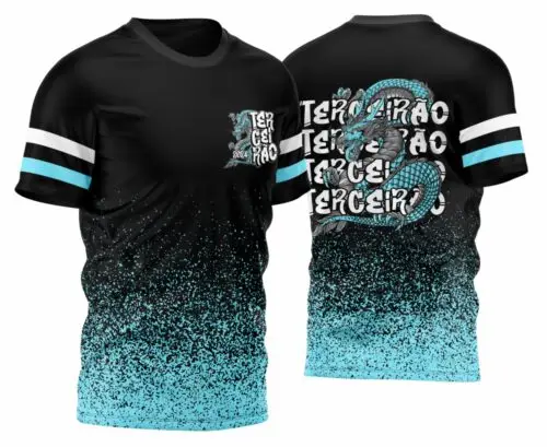 Arte Vetor Camisa terceirao dragao Azul Mod-59