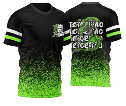 AArte Vetor Camisa terceirao dragao verde Mod-60