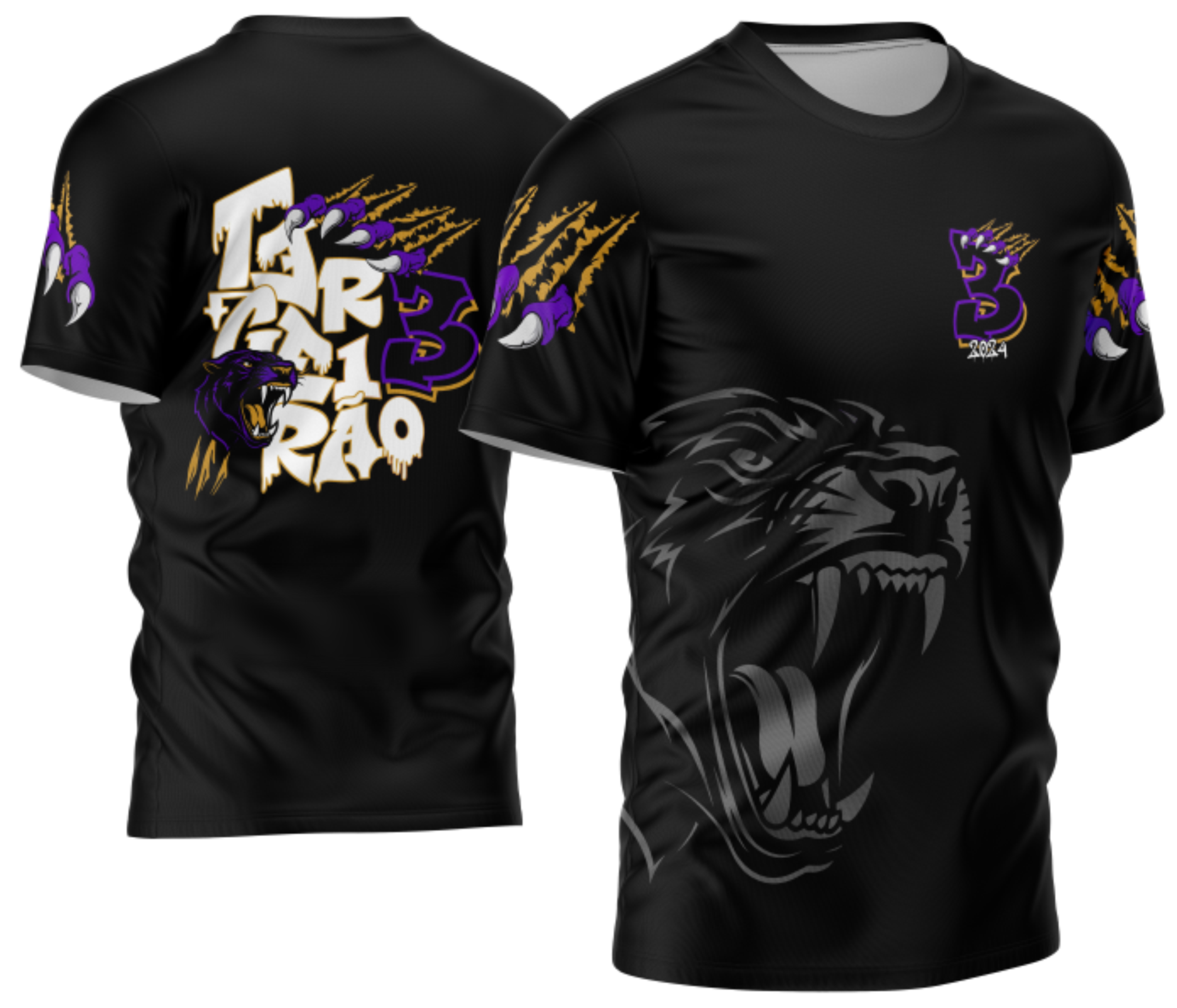 Arte Vetor Camisa terceirao pantera negra Mod-126