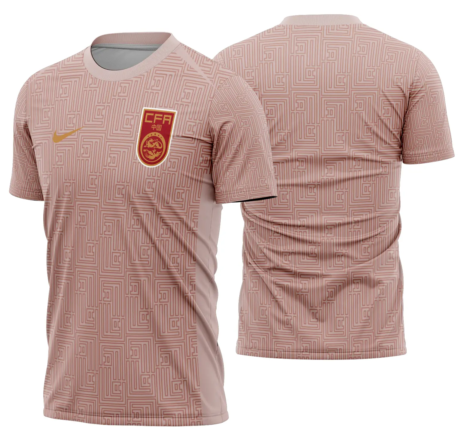 Arte Vetor Camisa China Pre-jogo 2025