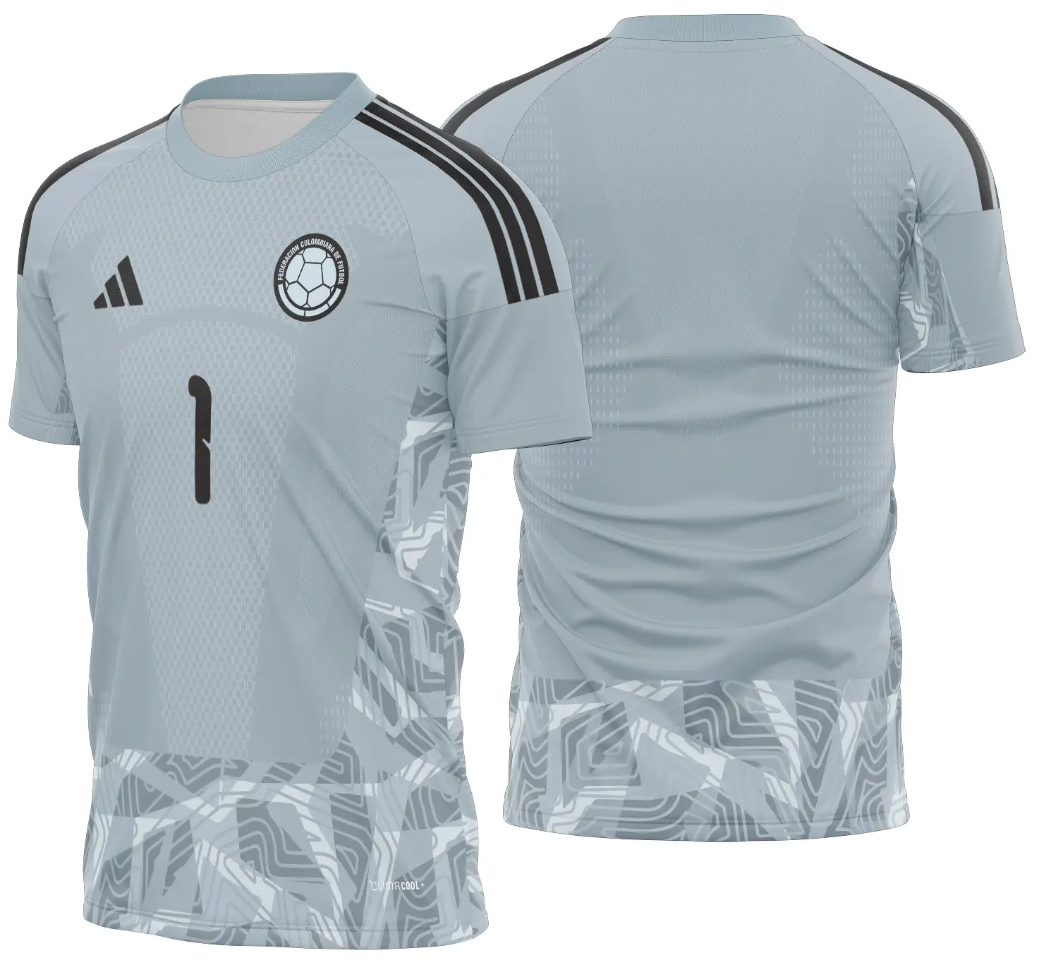 Arte Vetor Camisa Colombia Goleiro I 2026