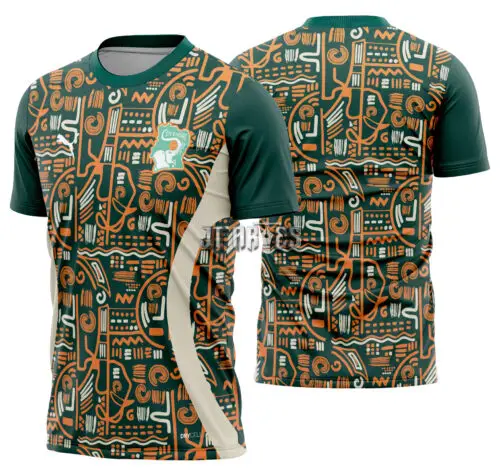 Arte Vetor Camisa Costa De Marfim Pre-jogo 2024-2025