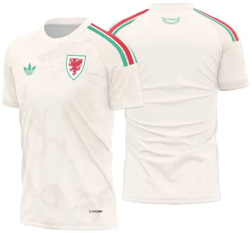 Arte Vetor Camisa Gales visita 2026