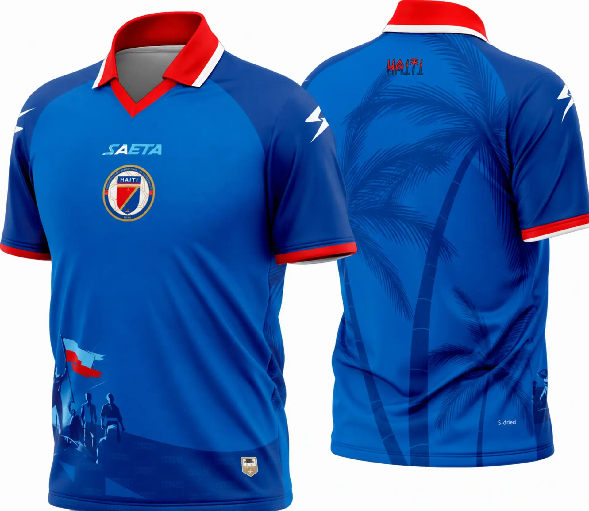 )Arte Vetor Camisa Haiti Titular 2026-28
