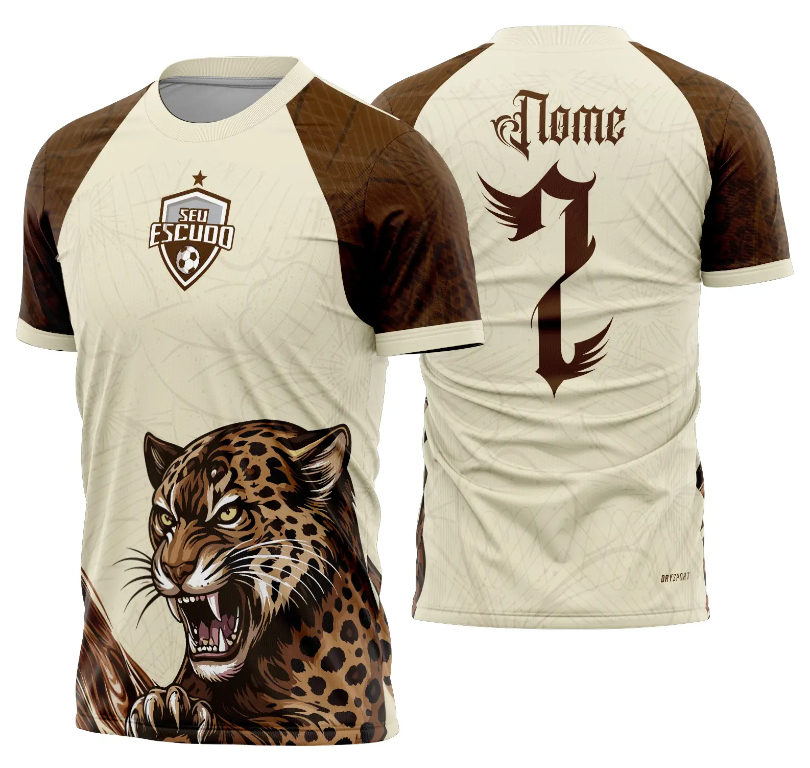 Arte Vetor Camisa Interclasse Onça Buffy Mod-920