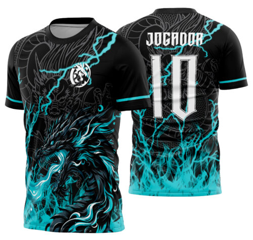 Arte Vetor Camisa Interclasse dragão Mod-916