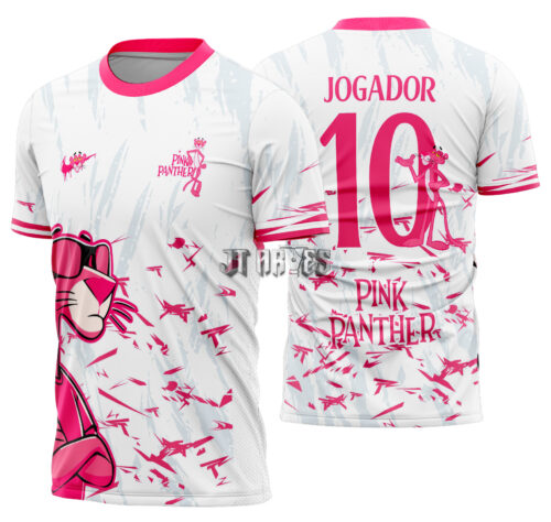 Arte Vetor Camisa Interclasse Pantera Cor de Rosa Mod-620