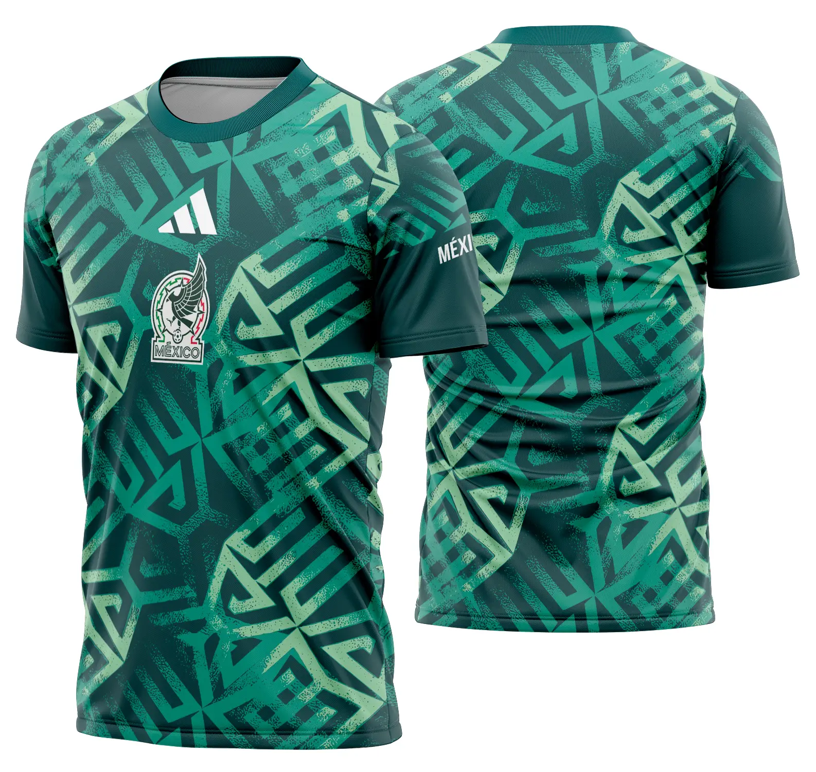 Arte Vetor Camisa Mexico Pré-jogo 2026