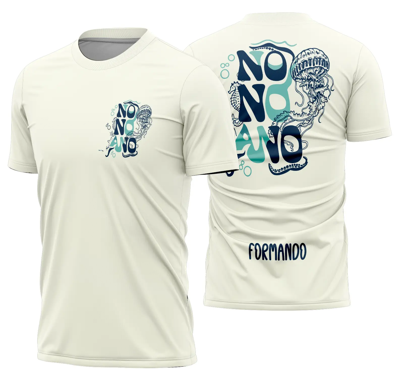 Arte Vetor Camisa Nono ano agua viva Mod-345