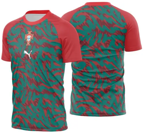 Arte Vetor Camisa Portugal Pre-jogo 2026