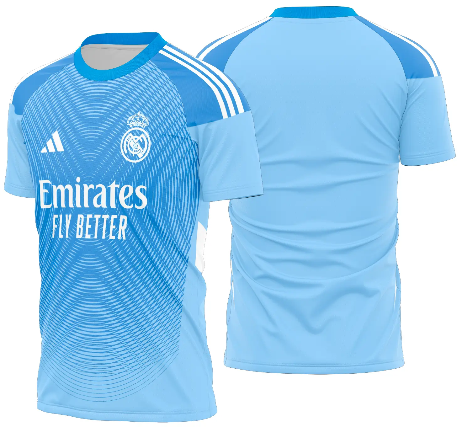 Arte Vetor Camisa Real madrid goleiro 2025-26