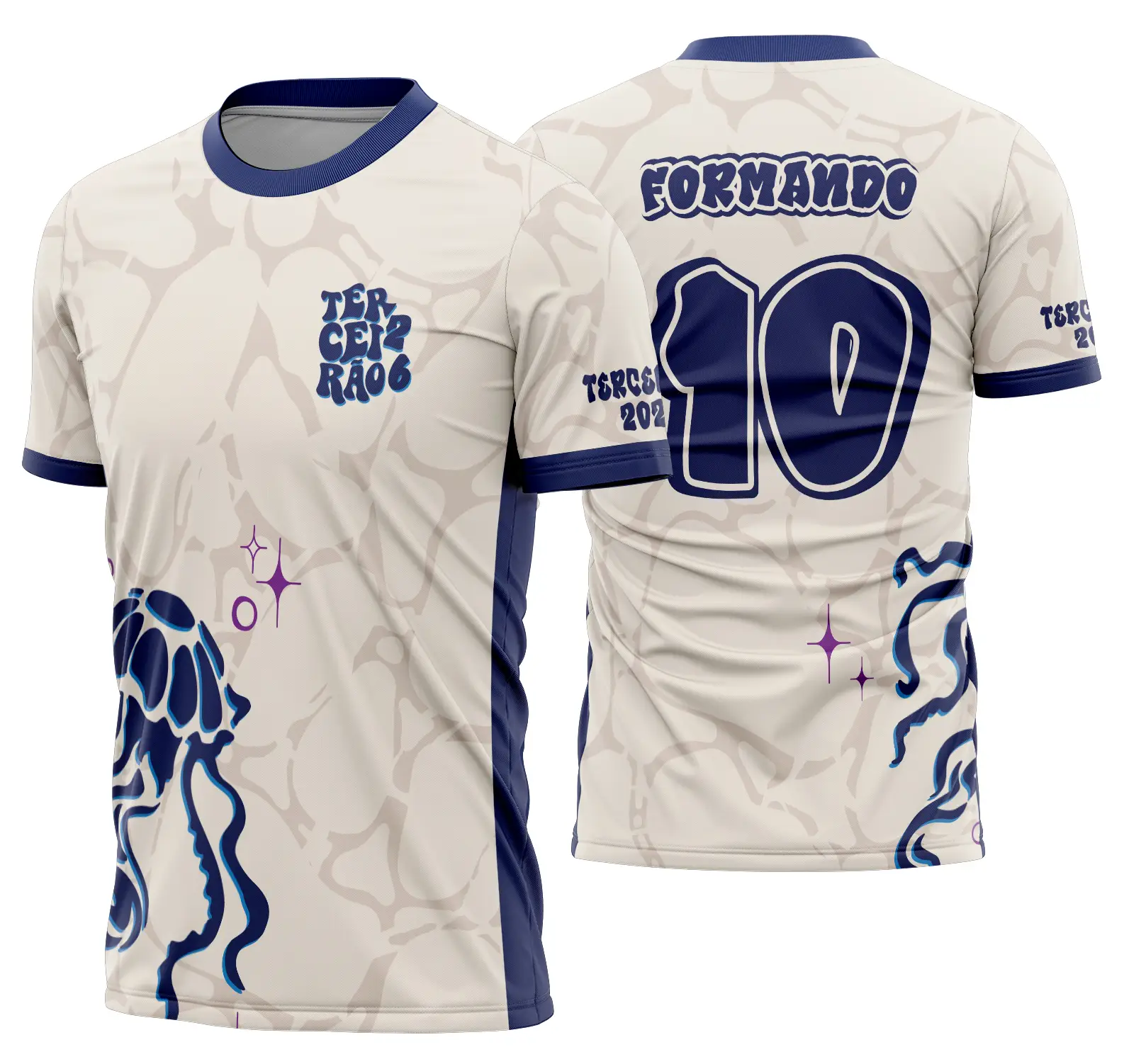 Arte Vetor Camisa Terceirão Agua Viva Mod-338