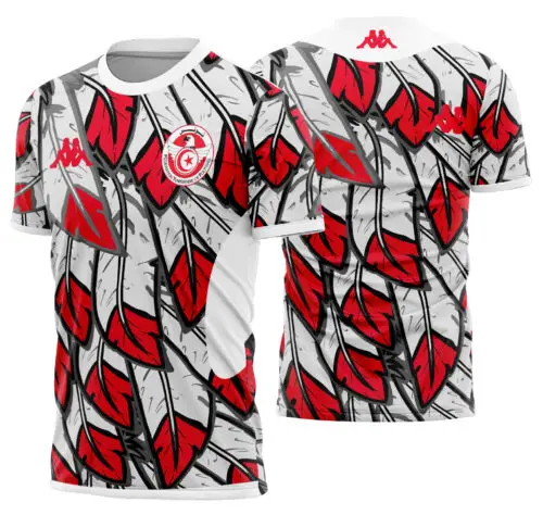 Arte vetor camisa Tunisia Pre-jogo 2026