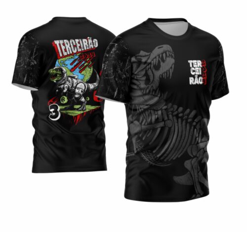 Arte Vetor Camisa camisa terceirao t rex Mod-30