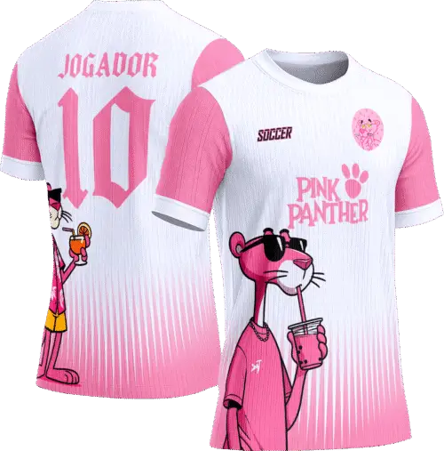 Arte Vetor Camisa Interclasse 260 Pantera Cor de Rosa