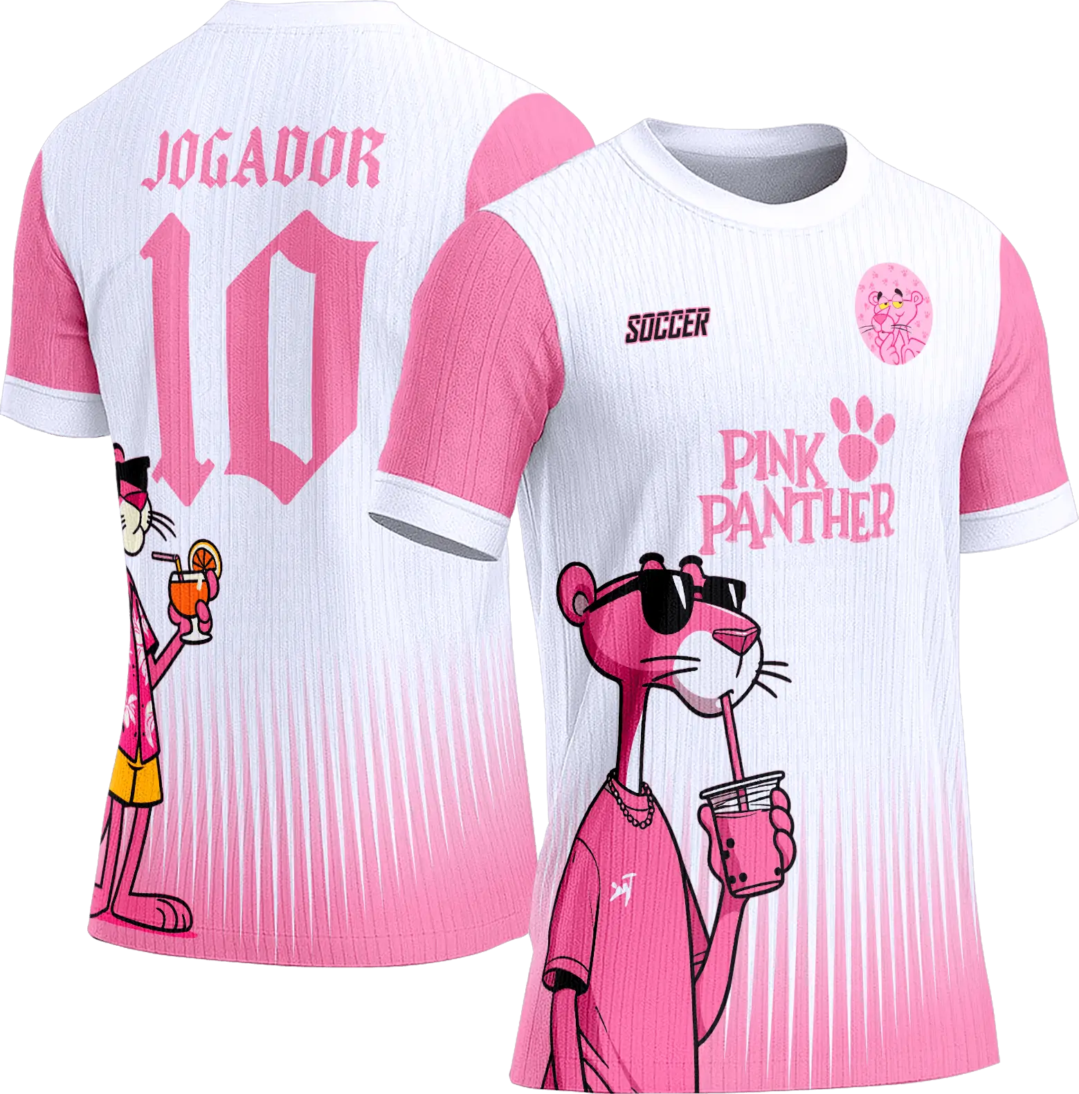Arte Vetor Camisa Interclasse 260 Pantera Cor de Rosa