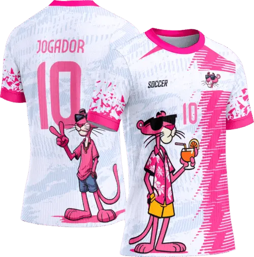 Arte Vetor Camisa Interclasse 261 Pantera Cor de Rosa