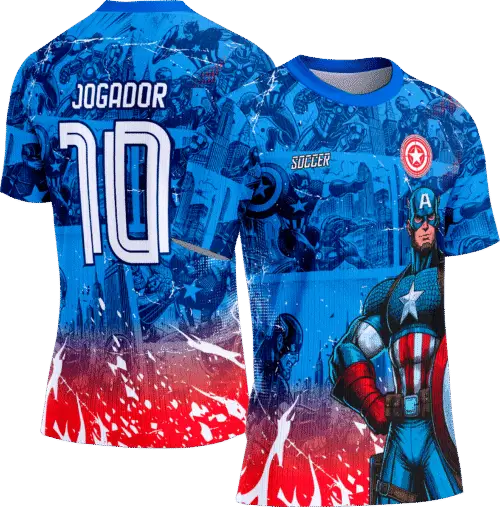 Arte Vetor Camisa Interclasse 331 Capitão America