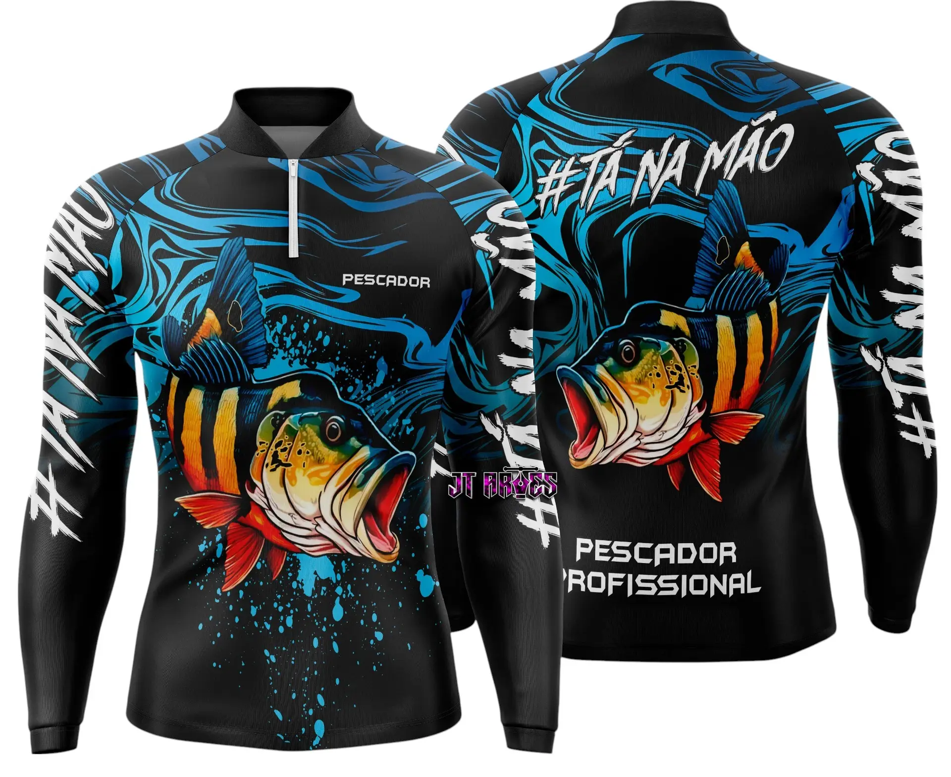 Arte Vetor Camisa Pesca-Mod-0080