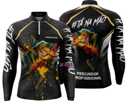 Arte Vetor Camisa Pesca-Mod-0082
