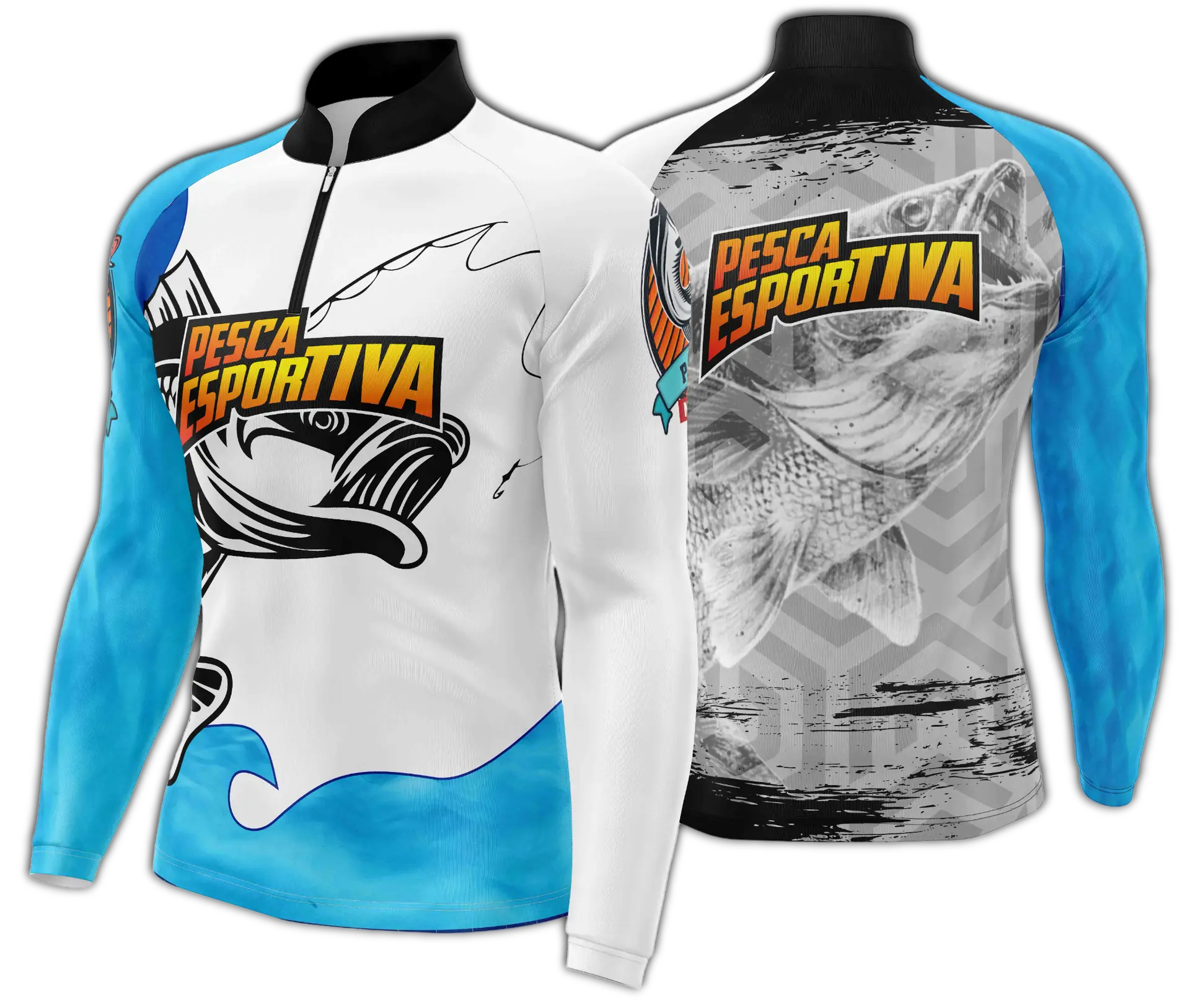 Arte estampa camisa Pesca Mod-2