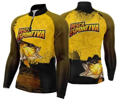 Arte estampa camisa Pesca Mod-6