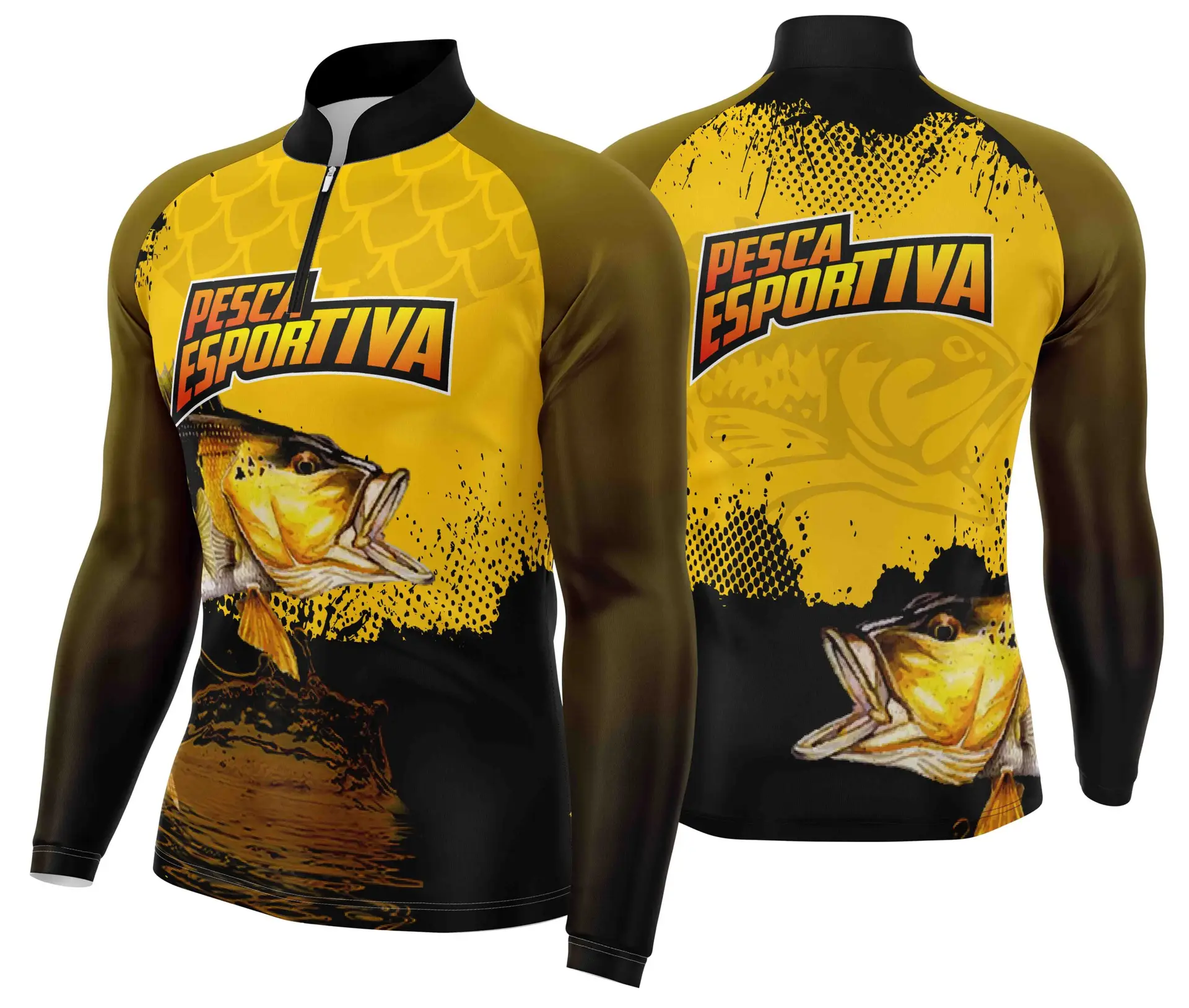 Arte estampa camisa Pesca Mod-6