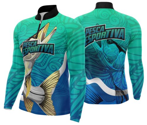 Arte estampa camisa Pesca Mod-11