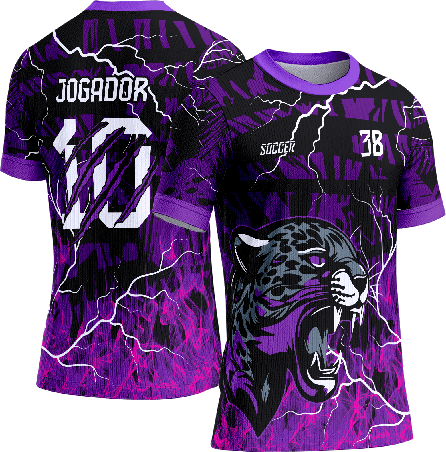 Arte Vetor Camisa Interclasse 456 Onça-Pintada