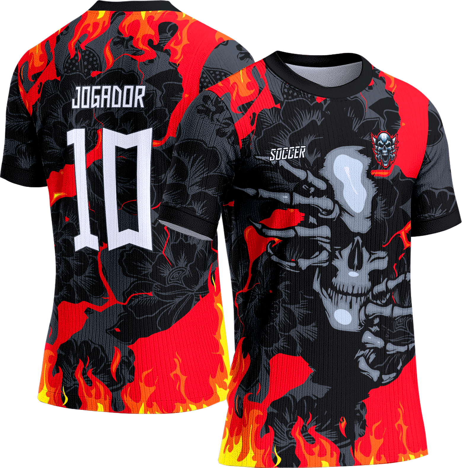Arte Vetor Camisa Interclasse 458 Caveira