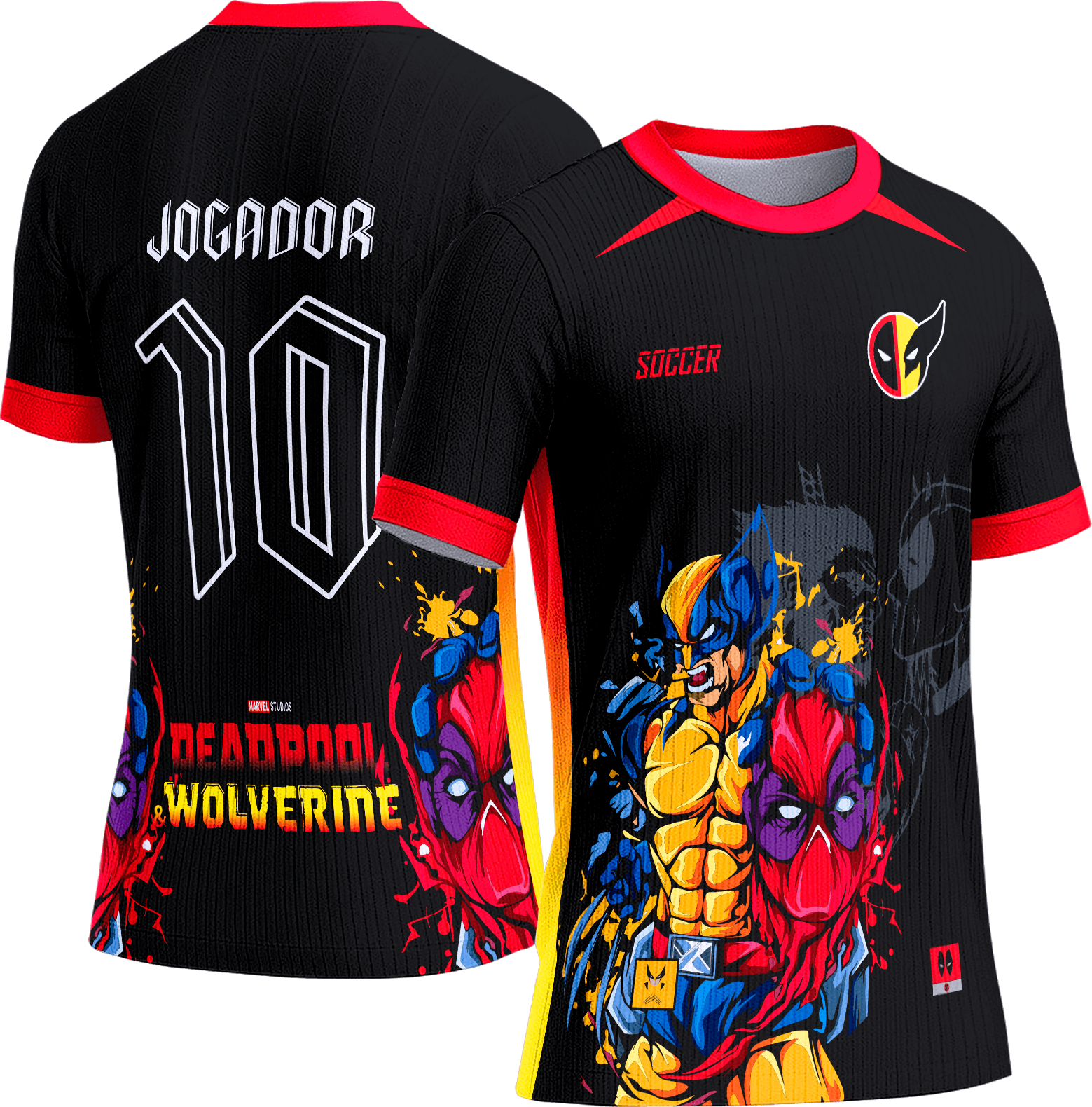 Arte Vetor Camisa Interclasse 476 Deadpool x Wolverine