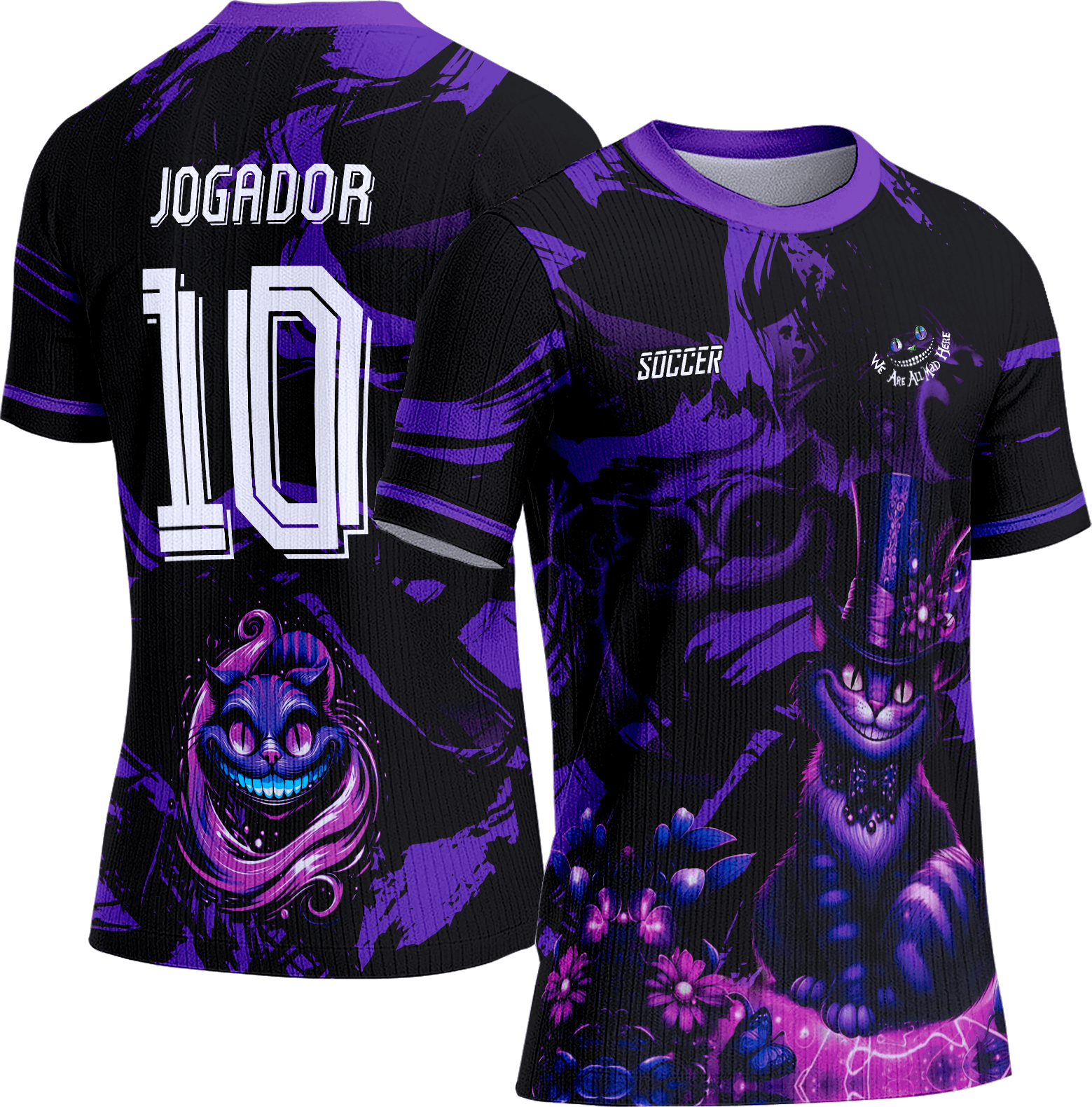 Arte Vetor Camisa Interclasse 659 Gato Cheshire