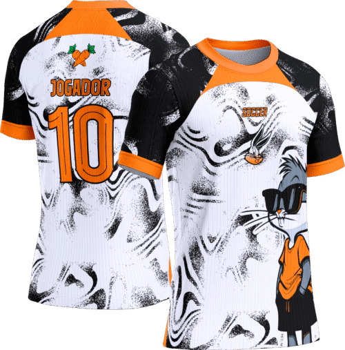 Arte Vetor Camisa Interclasse 771 Pernalonga Laranja