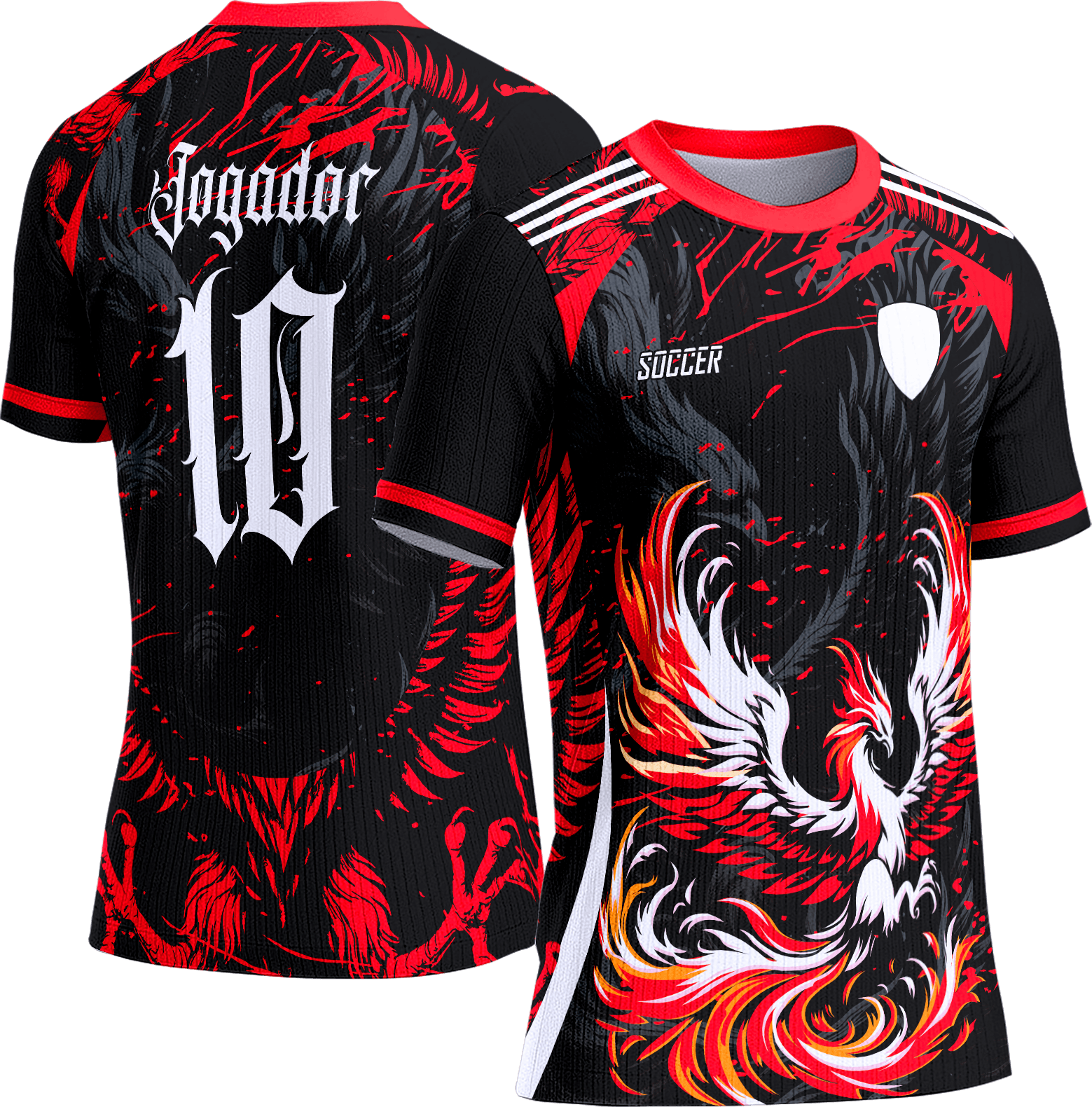 Arte Vetor Camisa Interclasse 779 Fenix Vermelha