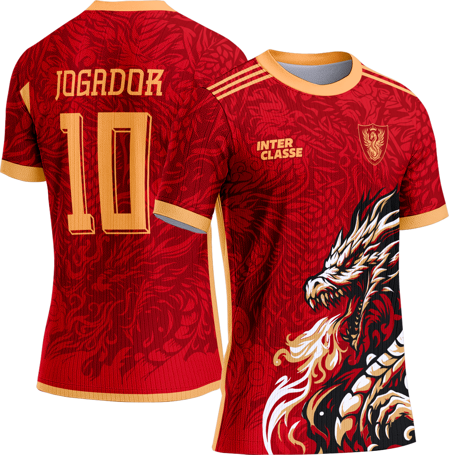 Arte Vetor Camisa Interclasse 792 Dragão Vermelho