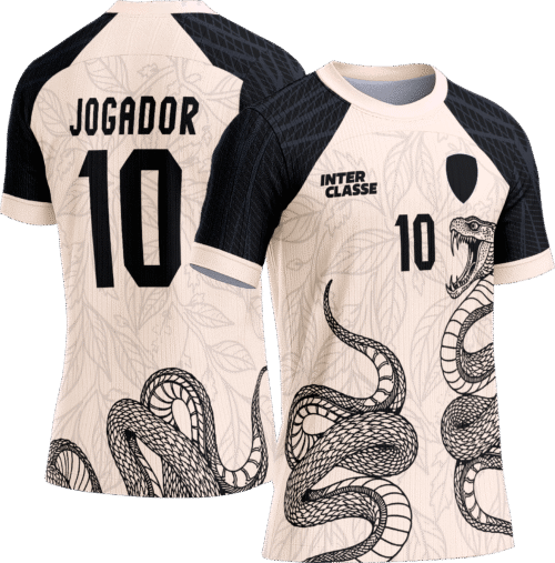 Arte Vetor Camisa Interclasse 793 Cobra Folhas