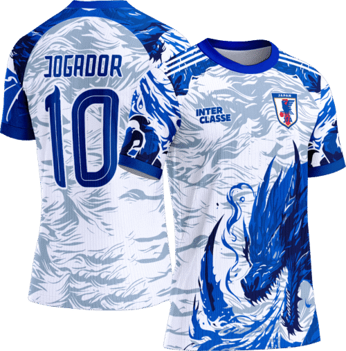 Arte Vetor Camisa Interclasse 859 Japão Dragão