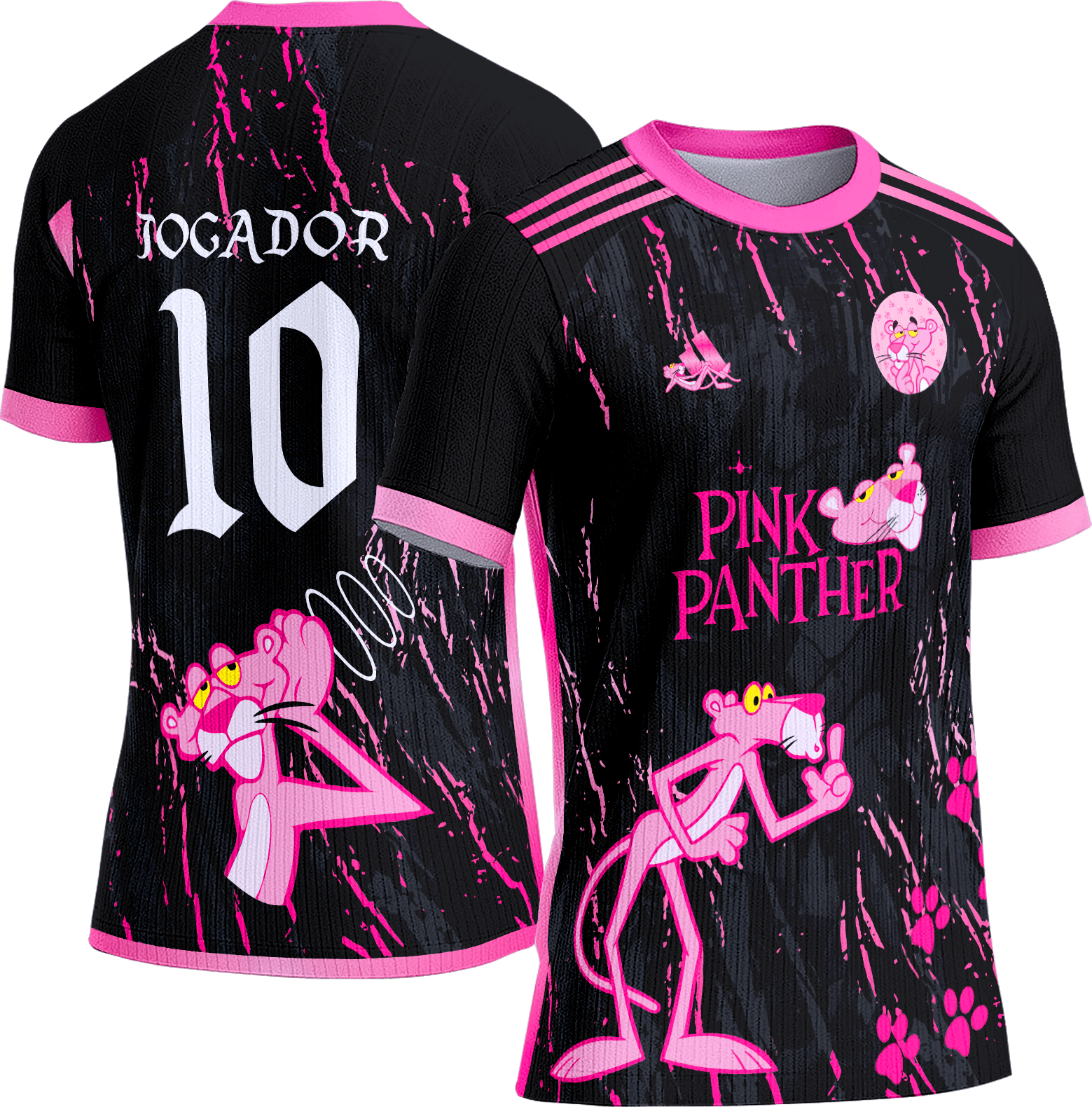 Arte Vetor Camisa Interclasse 202 Pantera Cor de Rosa