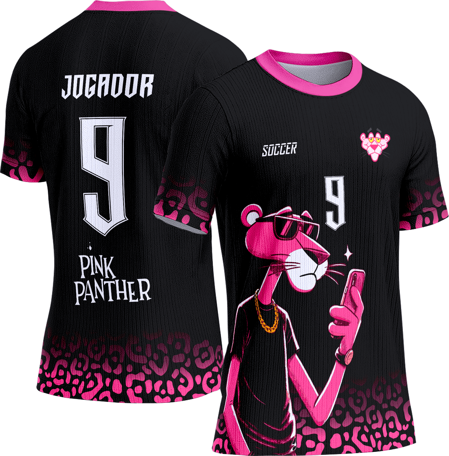 Arte Vetor Camisa Interclasse 287 Pantera Cor de Rosa