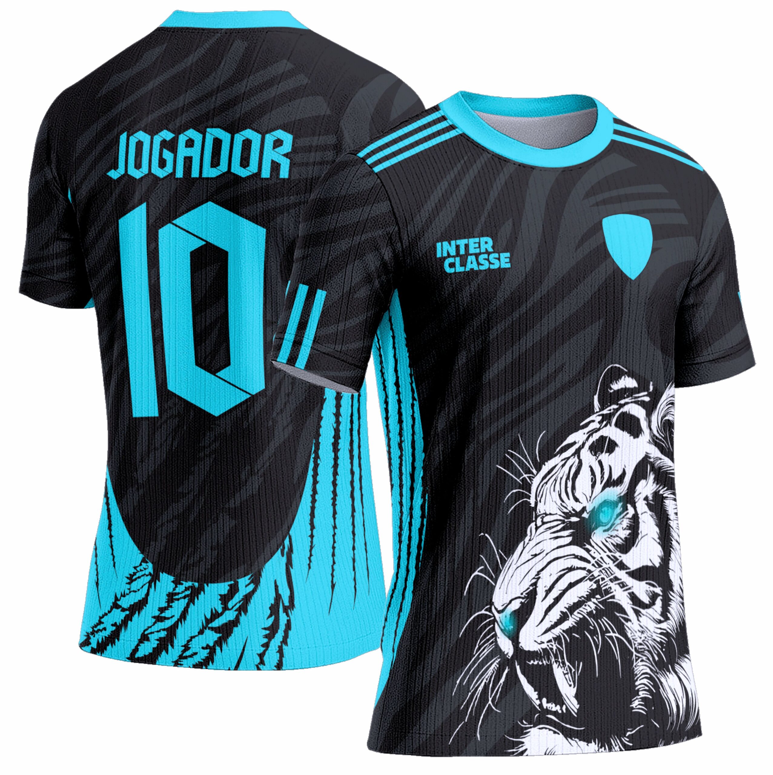 Arte Vetor Camisa Interclasse 0935 Tigre Branco